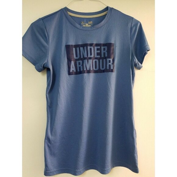 Under Armour Women's Graphic T-Shirt Blue Sz Small - Picture 1 of 6